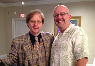 Mac King hanging out with long time buddy Al The Only